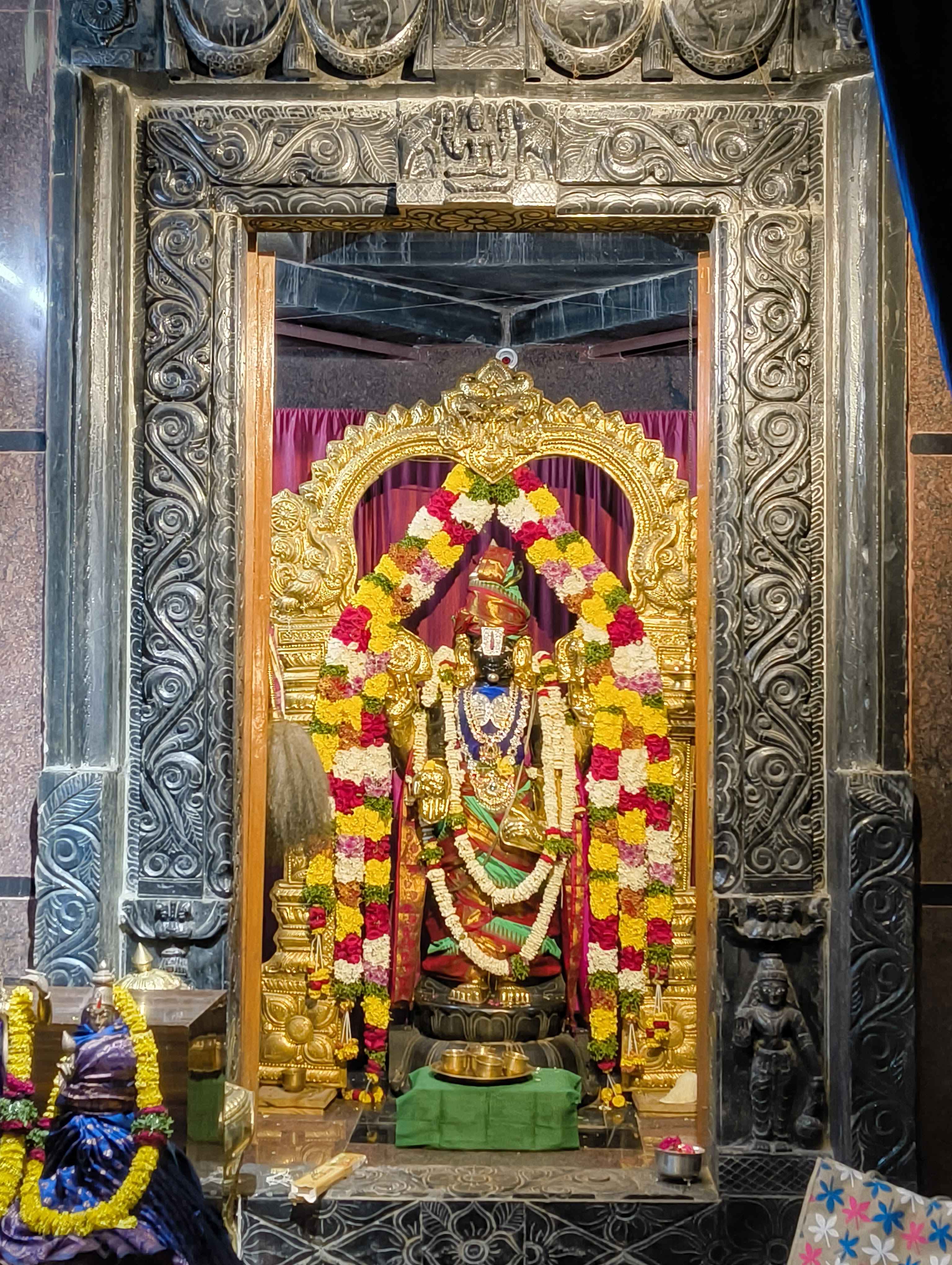 Closeup of Sri Kalyana Venkateswara